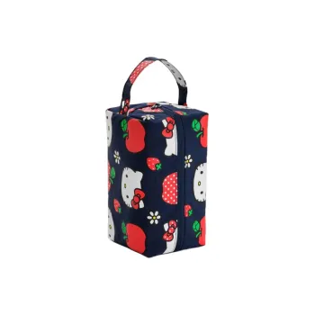 Sanrio ×Baggu Dip Collaboration Nylon Toiletry Bag Women's Marine Blue & Red