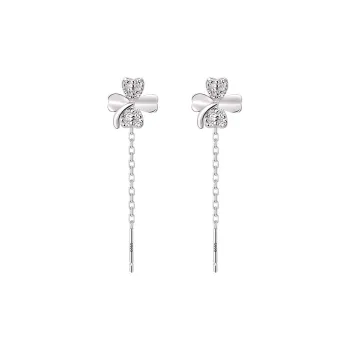 2801 999 Fine Silver Drop Earrings Women's