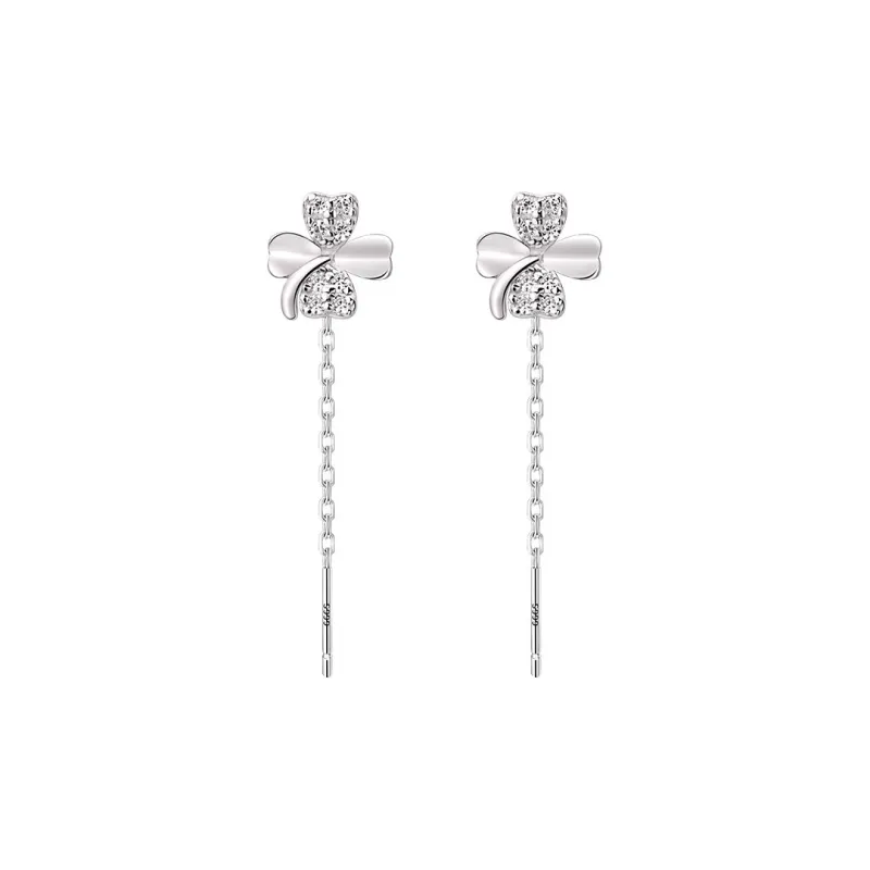 2801 999 Fine Silver Drop Earrings Women's-0