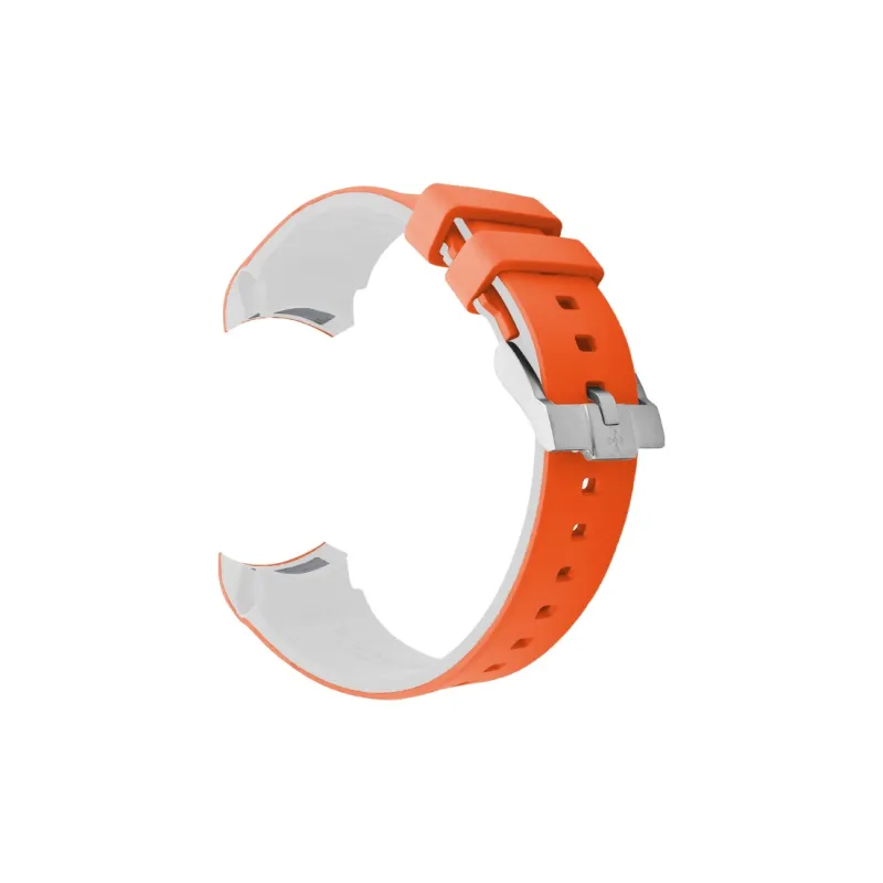 VAGENARI Fluoroelastomer Strap Compatibility For Emperor Sailing Green Bay 41mm M7941A1A0RU Watch Band Unisex-3
