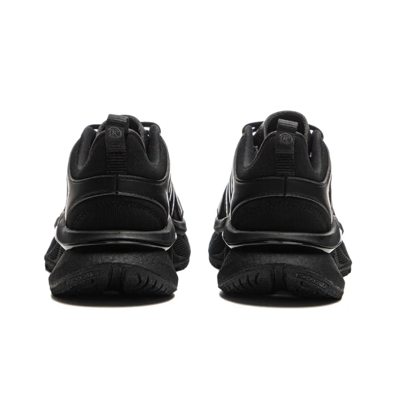 LiNing Curved CRC Anti Slip Wear Resistant Low Top Casual Shoes Women's Black-5