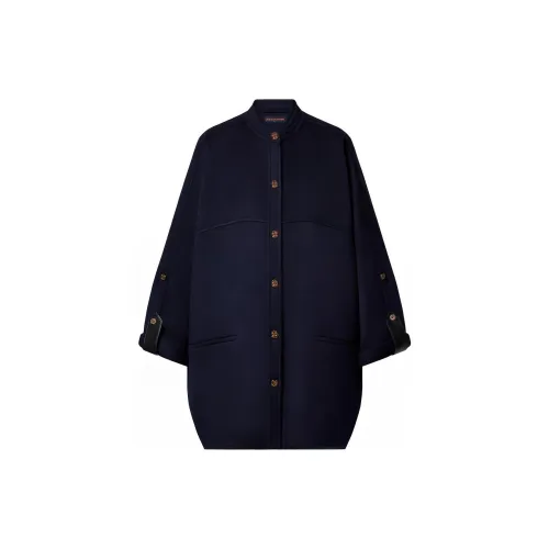 LOUIS VUITTON Velvet Jackets Women's Navy Blue