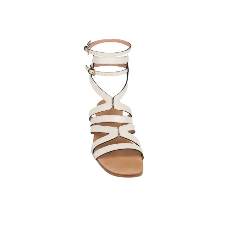 ALBERTA FERRETTI CAGE Roman Sandals Women's White-3
