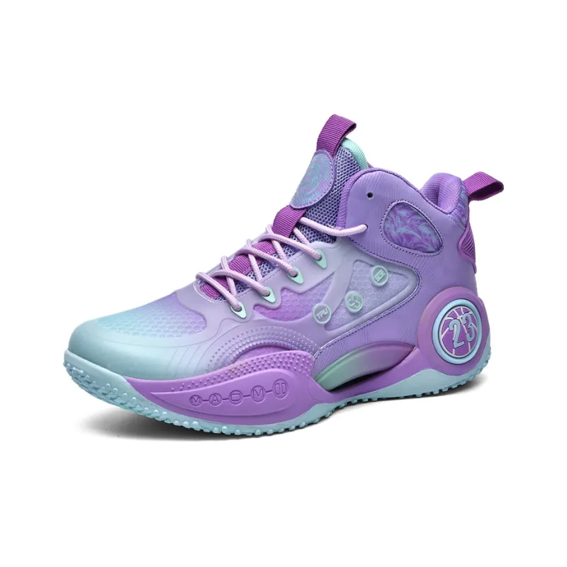 Black tailed Deer Shock Absorbers Slip Resistant, Abrasion Resistant, Breathable Mid Top Basketball Shoes Unisex-6