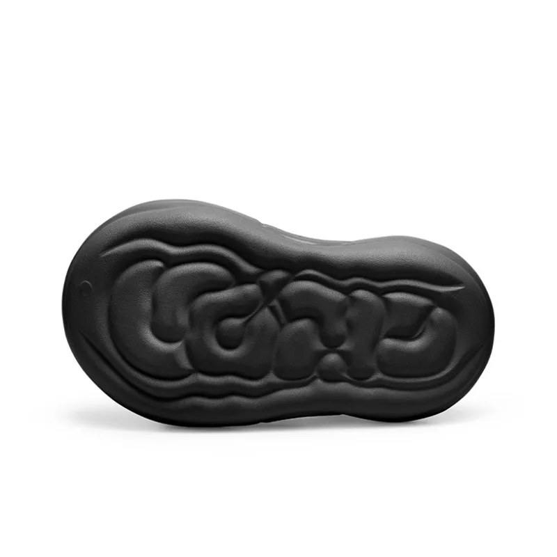CN EVA Slip Resistant Odor Resistant Abrasion Resistant Slide Slippers Unisex Black-4