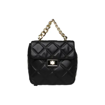 STEVE MADDEN PU Handbag Backpack Medium Size Women's Black/Gold/Denim Blue