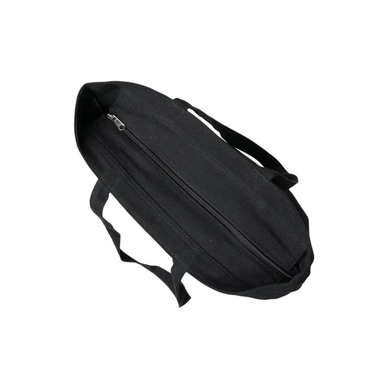 Converse Polyester Tote Toto Bag Shopping Bag Handbag Unisex Black-4