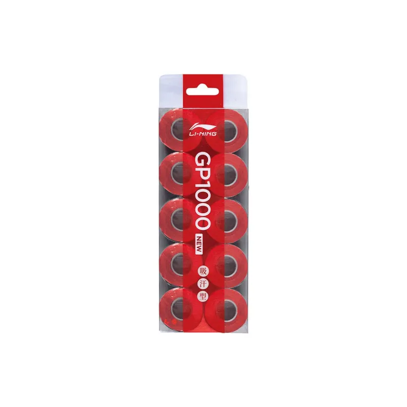 LiNing Badminton Grip Tape PU Badminton Racket Thin 10 Pack-10