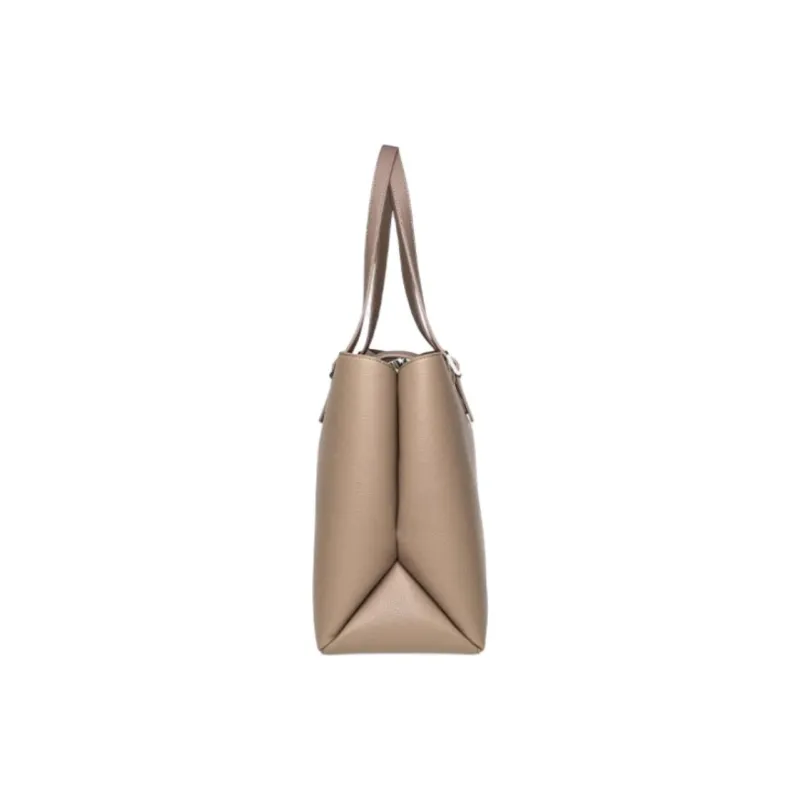 STEVE MADDEN PU Tote Bag Shopping Bag Handbag Large Size Women's Black/Light Brown-7