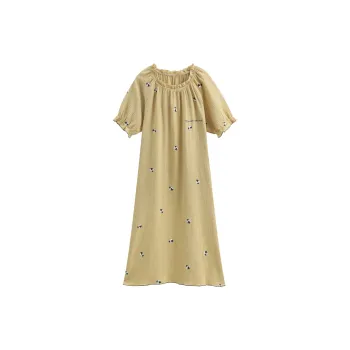 FENTENG Nightgown Women's Light Coffee