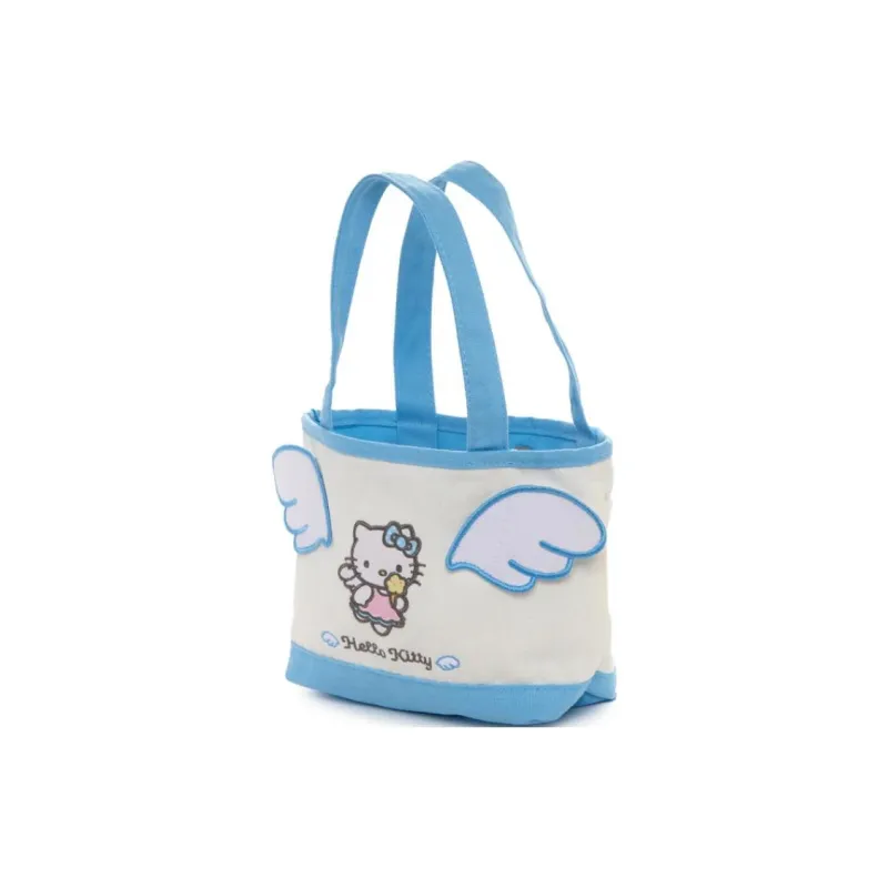 Sanrio Canvas Bag, Tote Bag, Shopping Bag, Handbag Mini Women's Beige Blue-1