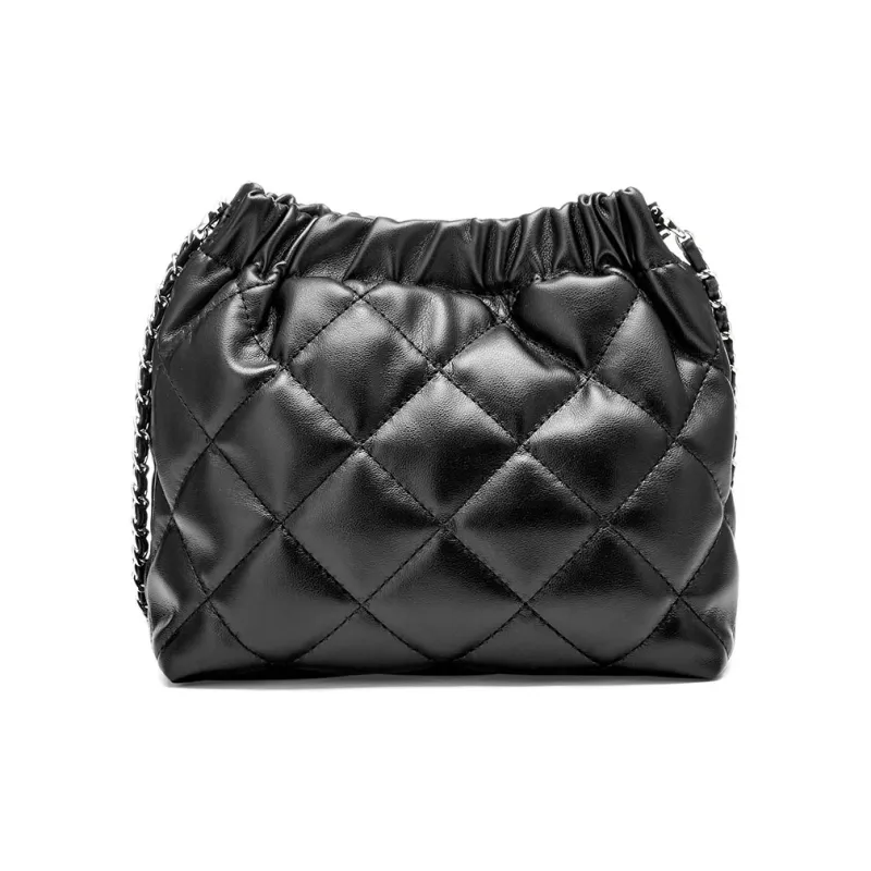 JOSINY PU Bucket Bag, Shoulder Bag Regular Women's Black/Ecru/Nude Pink-2