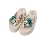 7356m with Green Floral Print