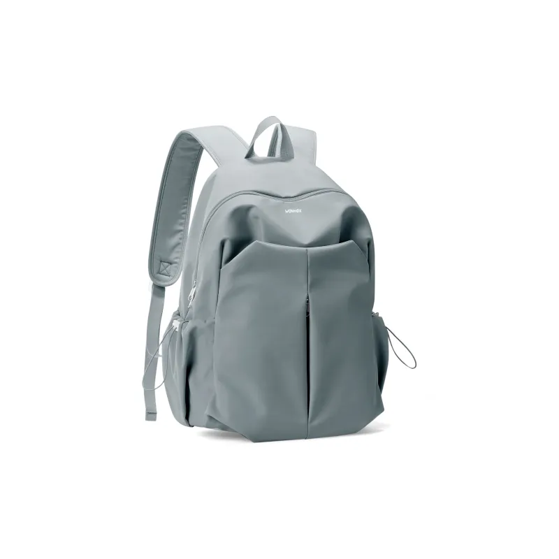 WONHOX Fabric Backpack Laptop Bag Backpack Regular Unisex Black/Gray/Red/Pink Purple-9