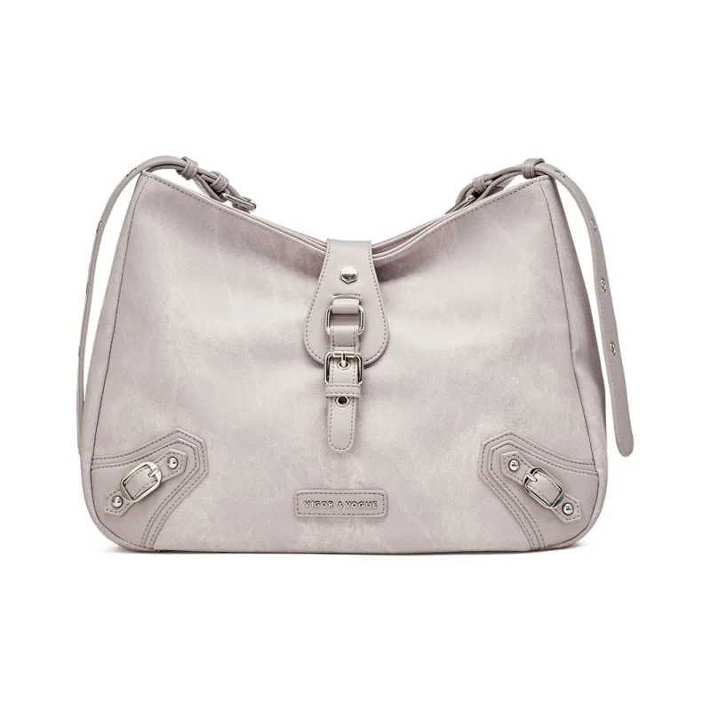 JOSINY PU Shoulder Bag Regular Women's Gray Blue/Cameo Brown Pink-6