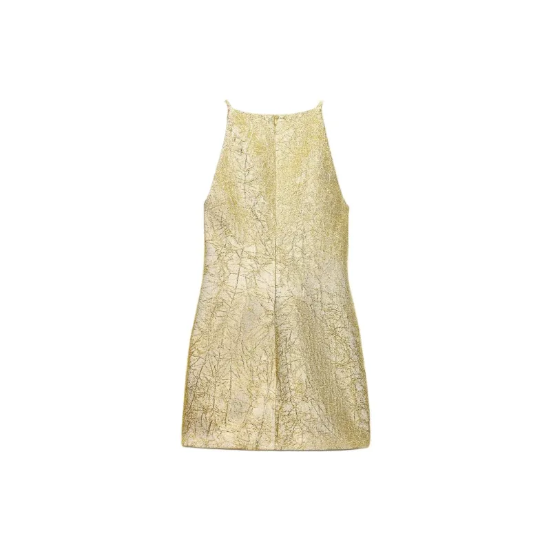 ZARA Slip Dresses Women's Yellow-1