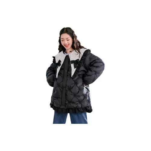 EICHITOO Down Jackets Women's Black With 53 Inlay