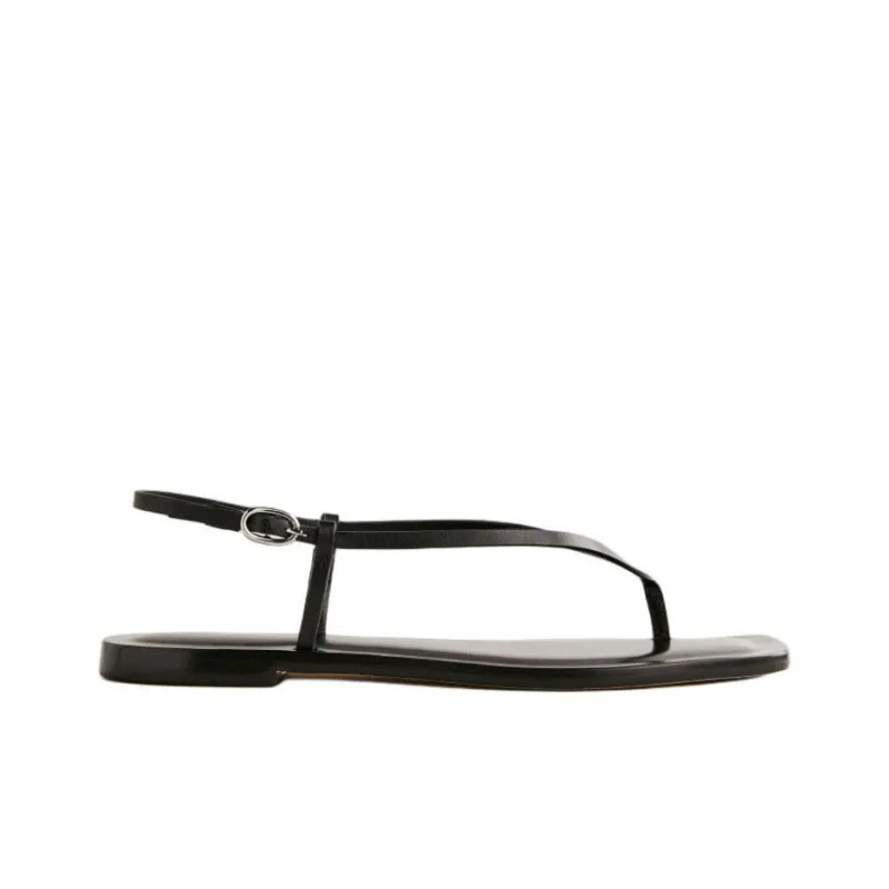 REFORMATION Vincenza Strap Sandals Women's Black-1