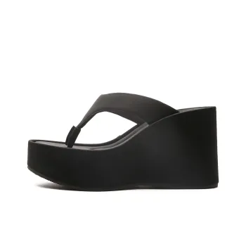 STELLA WEISZ Stitching Cut-Out Slip-Resistant Abrasion-Resistant Flip Flops Women's