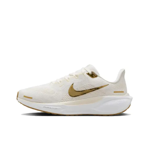 Nike Pegasus 41 Running Shoes Women's Low-Top White/Gold/Brown/Beige