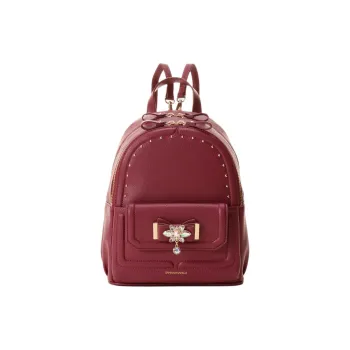 SAMANTHA THAVASA Synthetic Leather Backpack Small Size Women's Fuchsia