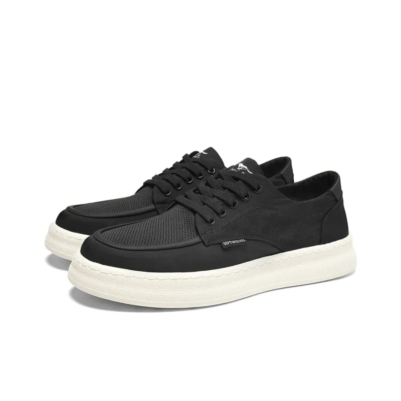SEPTWOLVES Breathable Height Increasing Coverage Low Top Canvas Shoes Men's-2