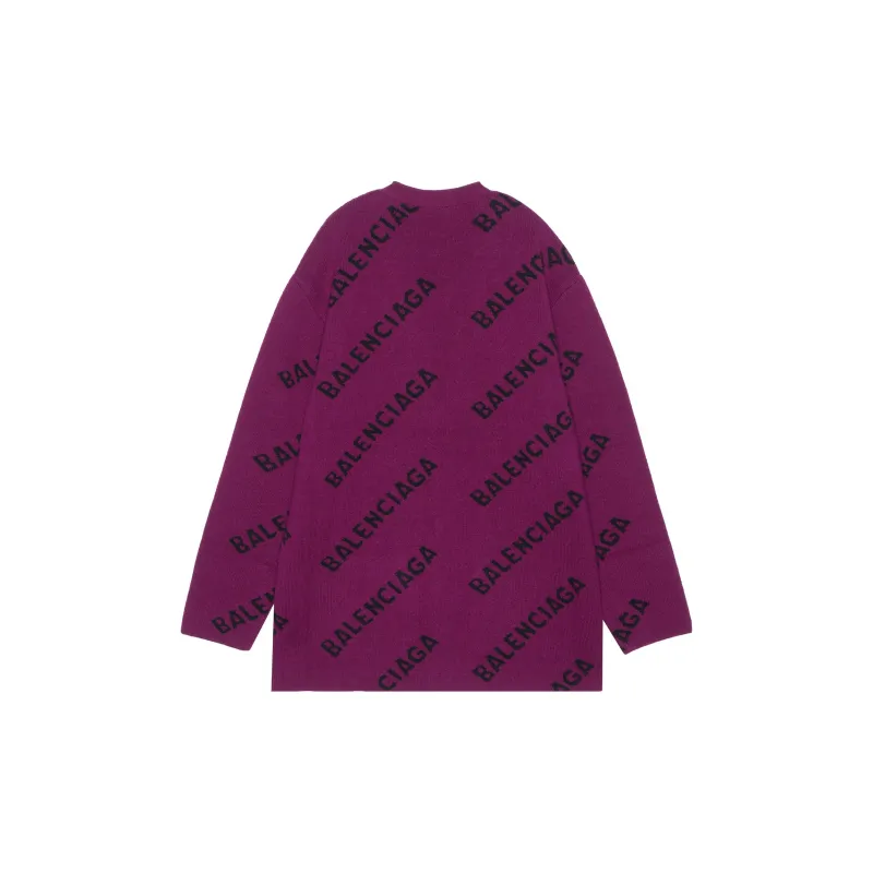Balenciaga Cardigan 'Purple/Black'-1