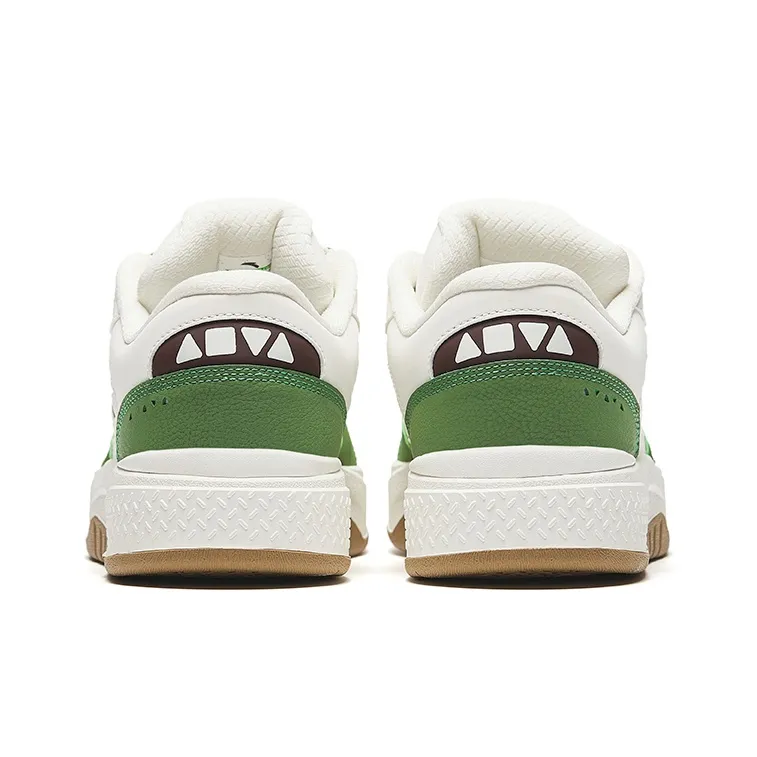 Anta Travel Wear-Resistant Lightweight Height Increasing Low-Top Skateboard Shoes Men's Salt Olive Green-3
