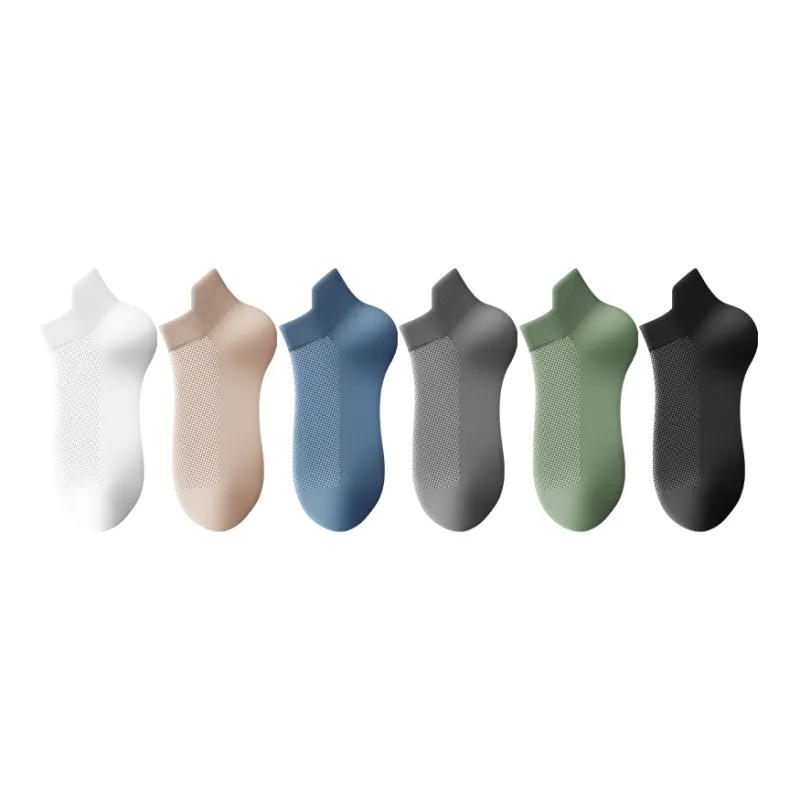 H-YXIANG No-Show Socks Men's 6 Pack-0