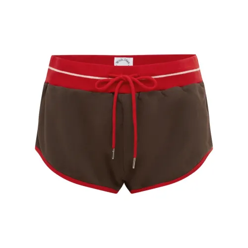 With Jean Casual Shorts Women's Brown