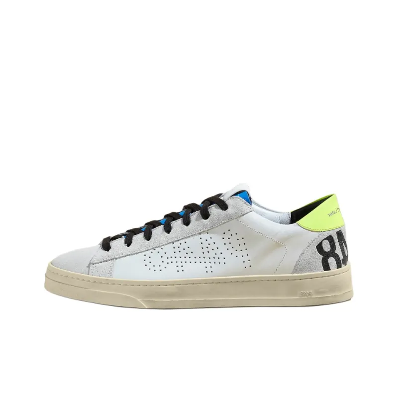 P448 Jack Sweden Low-Top Skateboard Shoes Men's White-0