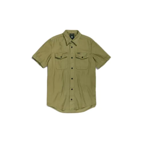 G-STAR RAW Shirts Men Olive Green