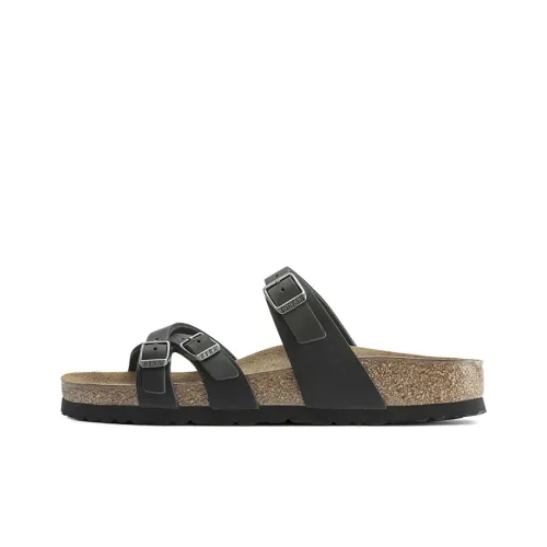 Birkenstock Slide Slippers Women's Black Silver