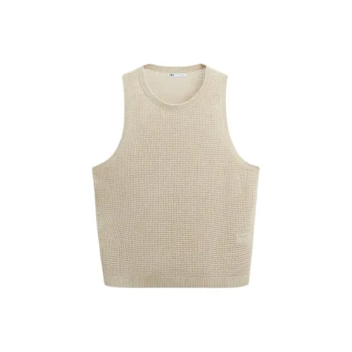 ZARA T-Shirts Men Beige