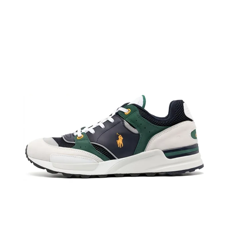 Polo Ralph Lauren Low-Top Casual Shoes Men's White Black Green-0