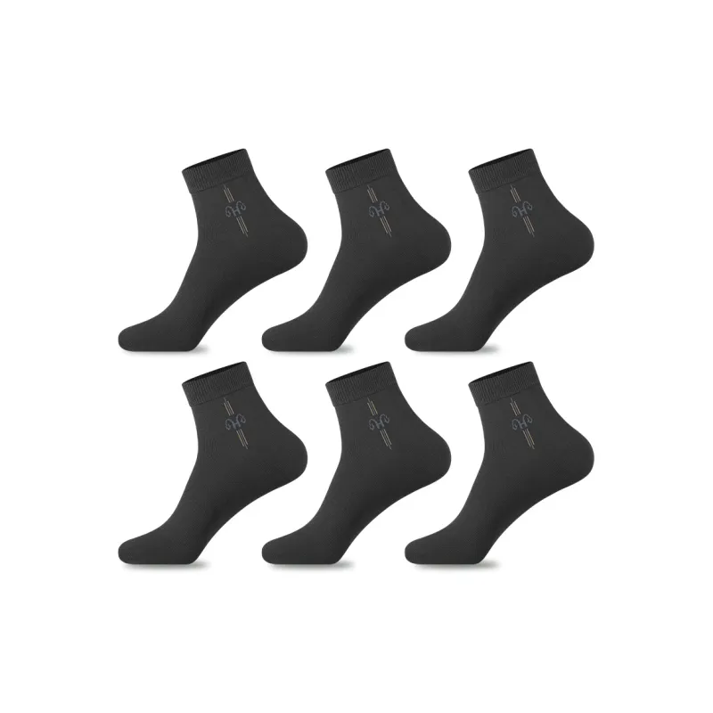 H YXIANG Mid Calf Socks Men's 6 Pack-8