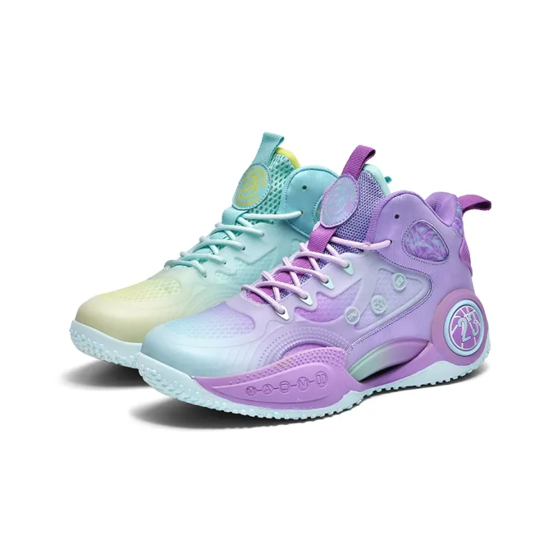 Black tailed Deer Shock Absorbers Slip Resistant, Abrasion Resistant, Breathable Mid Top Basketball Shoes Unisex-9