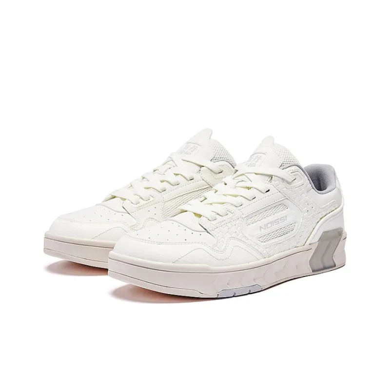 QIAODAN Durable Breathable Low-Top Skateboard Shoes Men's Beige-2