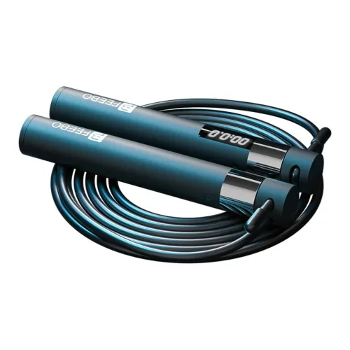 FEEBO Fitness Training Smart Counting Jump Ropes Adults Handle Aluminum Alloy, Rope PVC Steel Wire 3m