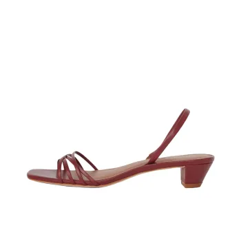 REFORMATION Wiley Strap Sandals 3cm Women's Red