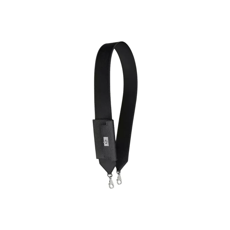 HERMES Kelly Pocket Swift With Epsom Calfskin Bag Straps Women's Black-1