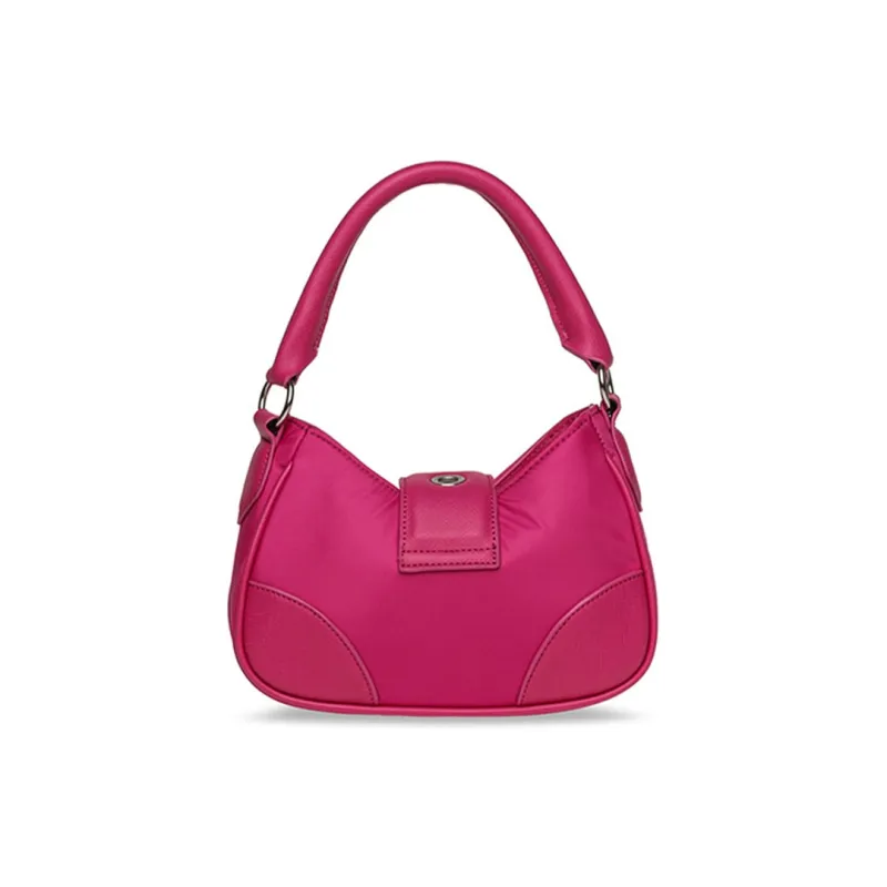 STEVE MADDEN Nylon Spell PU Portable Crossbody Bag Shoulder Bag Medium Size Women's Rose Red-3