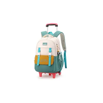 Natural Fish Nylon Pull Handle Backpack Regular Unisex Mint Green/Khaki/Navy Blue/Ecru/Black