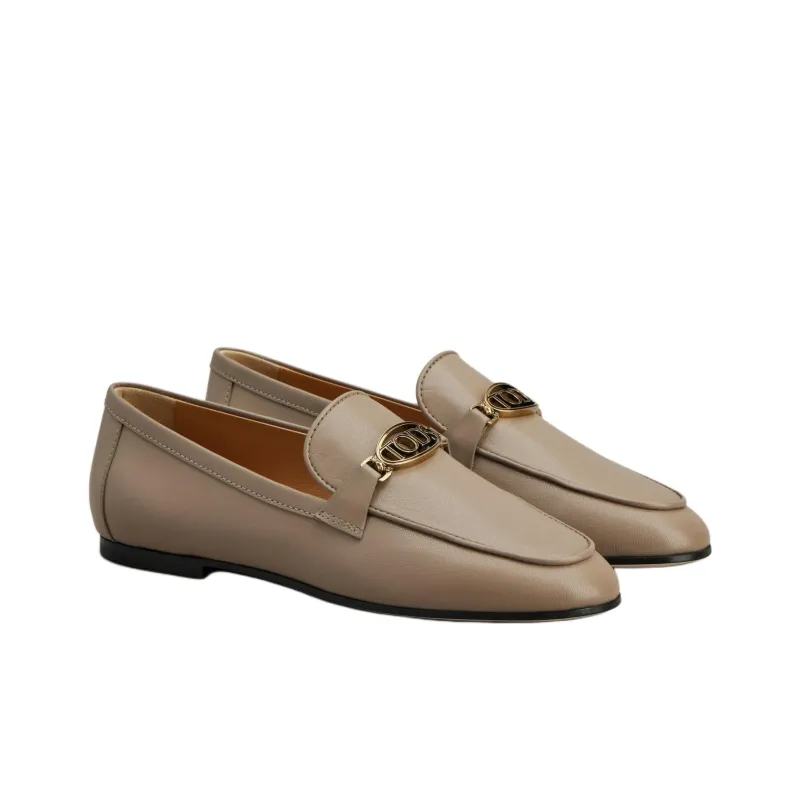 TOD'S Logo Plaque Slip On Loafers Women's-2
