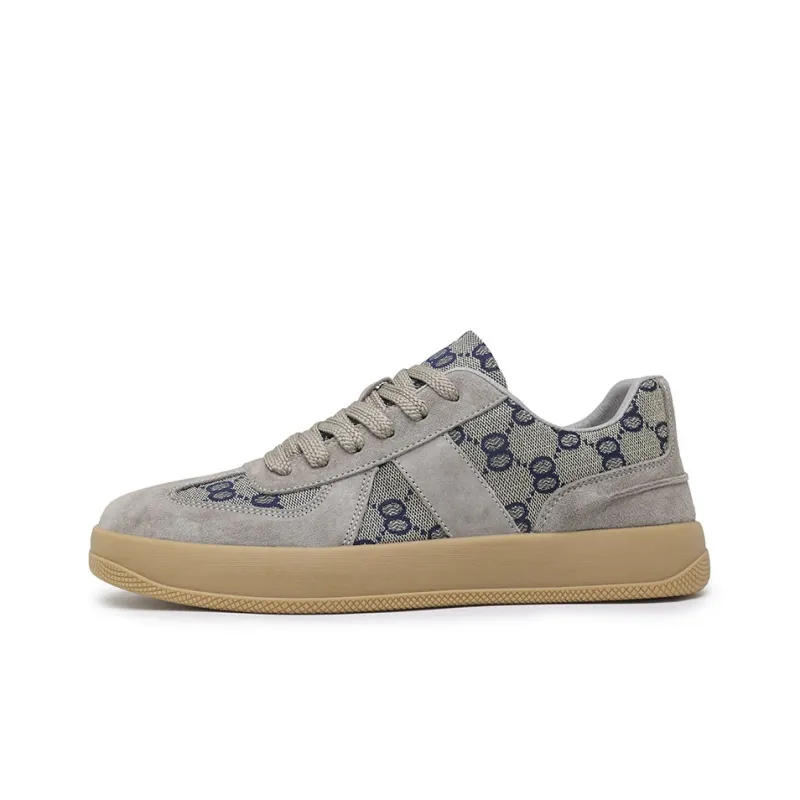 Abango Casual Shoes Men Low Top Gray/Beige-0