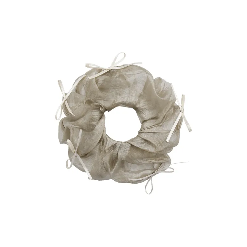 ROYALSASA Silk Chiffon Hair Tie Women's-7