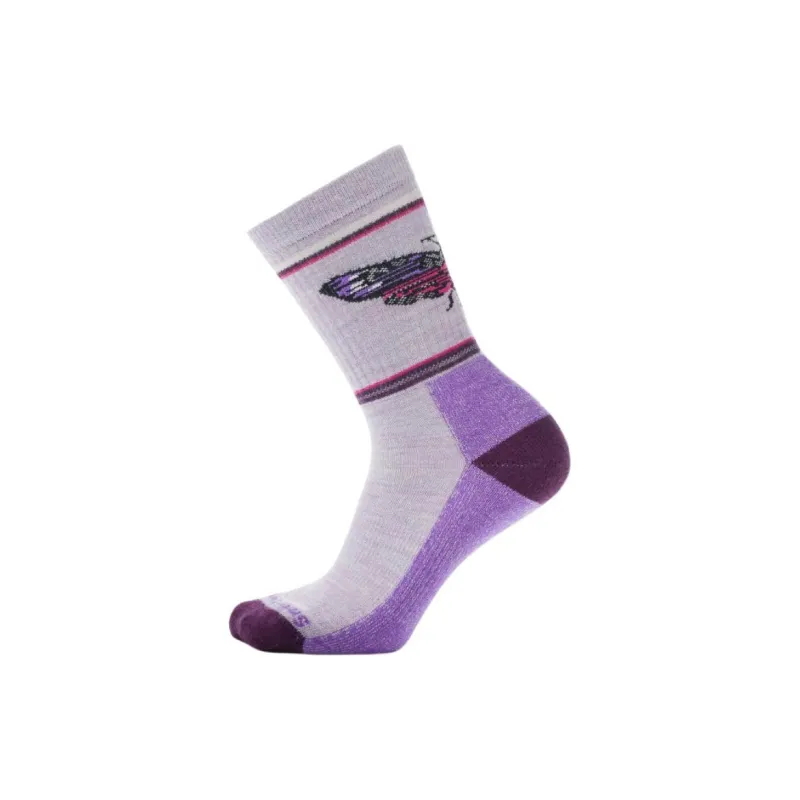 SMARTWOOL Everyday Mystic Moth Crew Socks Mid-Calf Socks Unisex 1 Pack-1