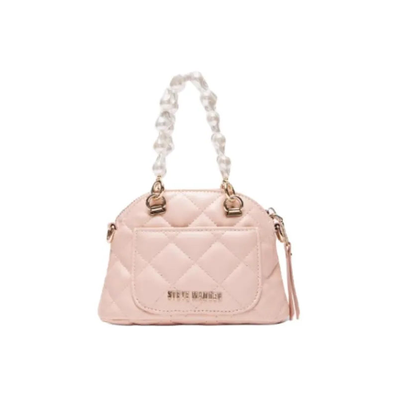 STEVE MADDEN PU Shoulder Bag Crossbody Bag Handbag Medium Size Women's Black/Light Red-8