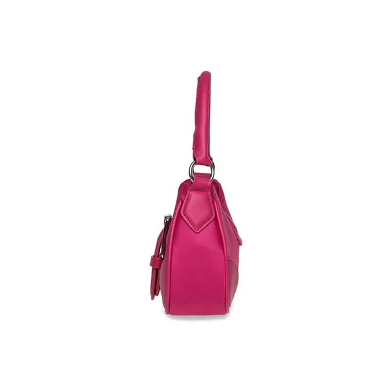 STEVE MADDEN Nylon Spell PU Portable Crossbody Bag Shoulder Bag Medium Size Women's Rose Red-2