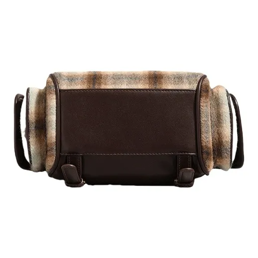 PESASRIE Fabric Portable Backpack Regular Women's Coffee-3